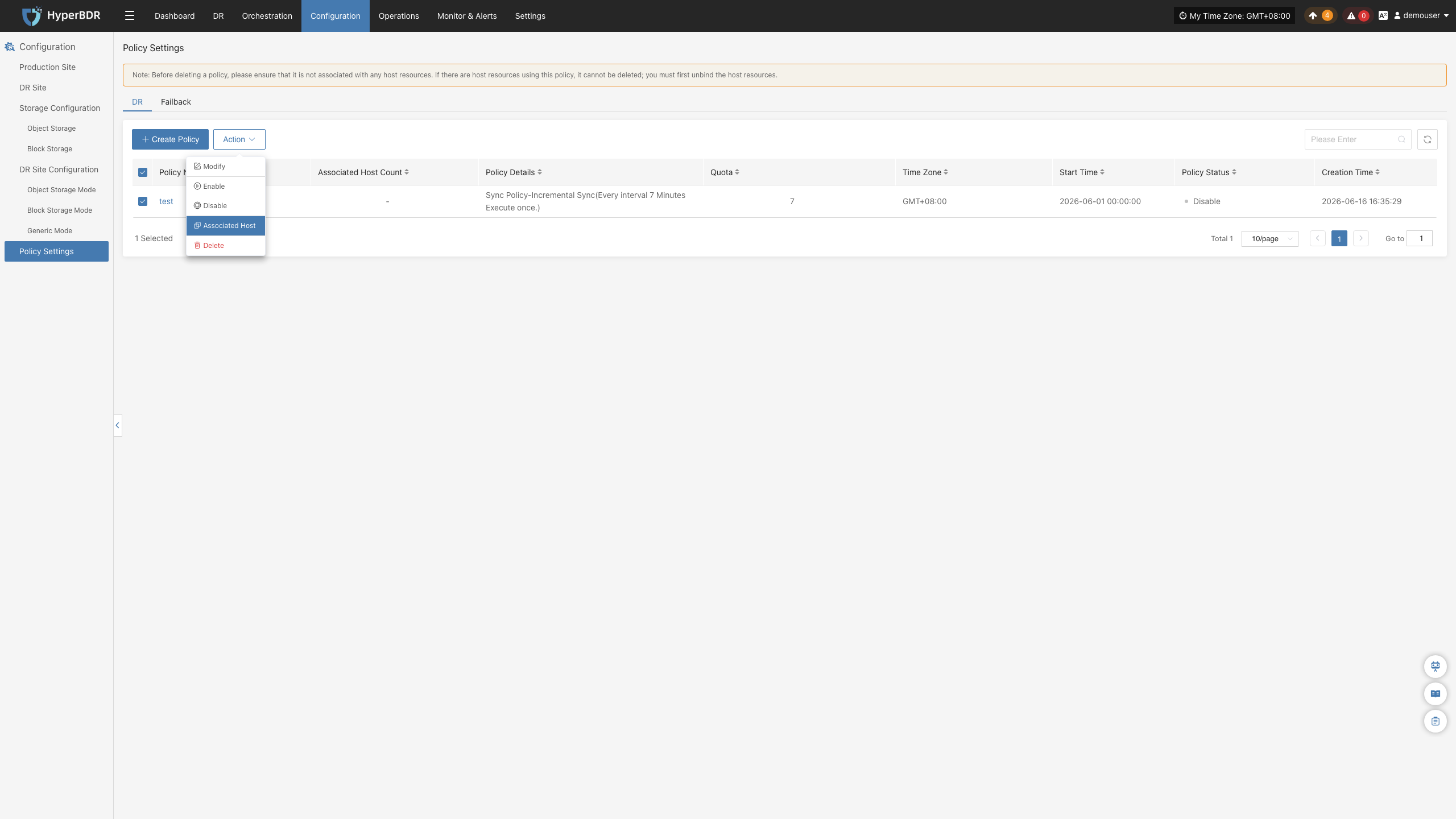 config-policy-settings-dr-action-hover-associated-host
