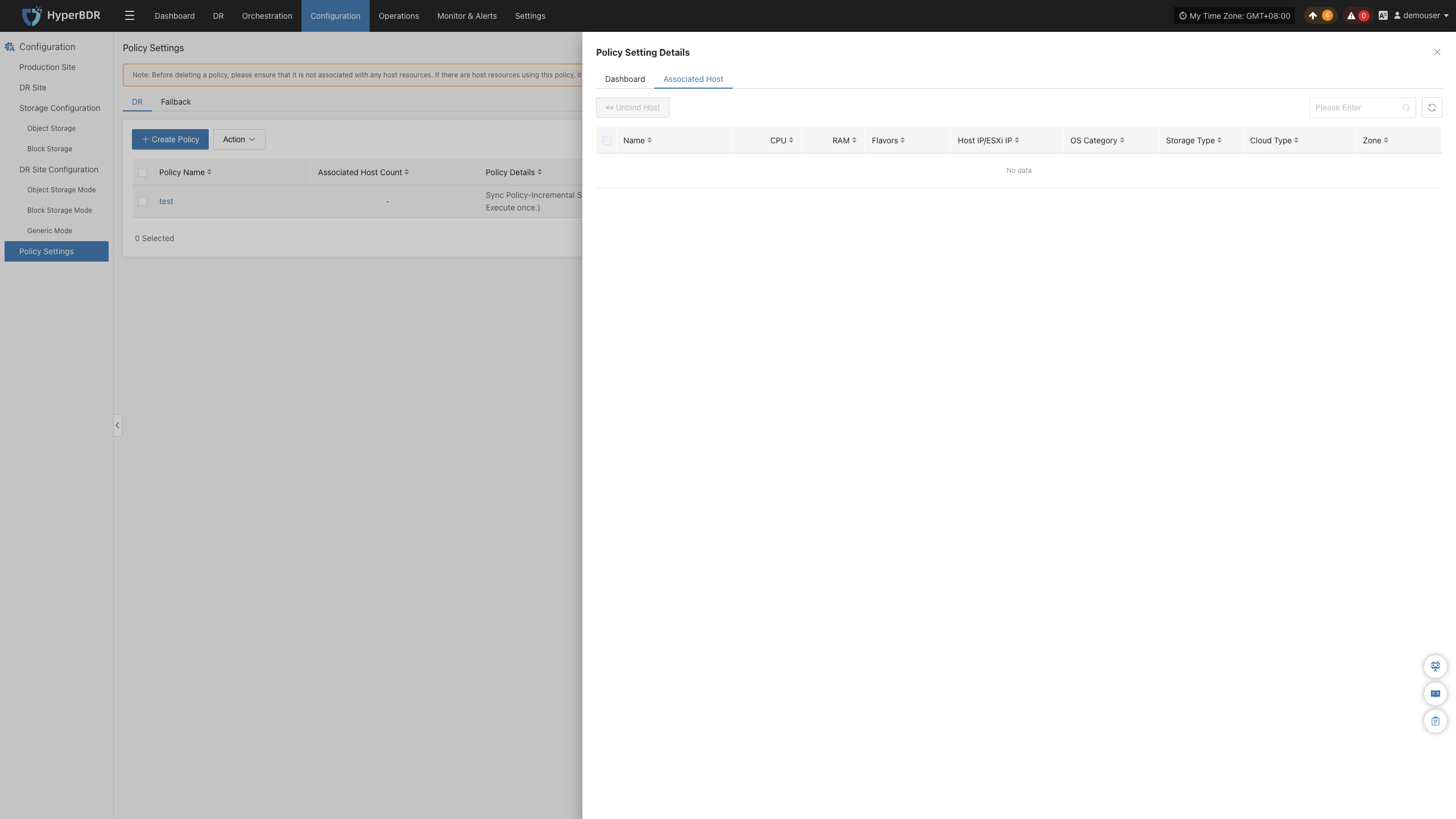 config-policy-settings-dr-policy-detail-associated-host