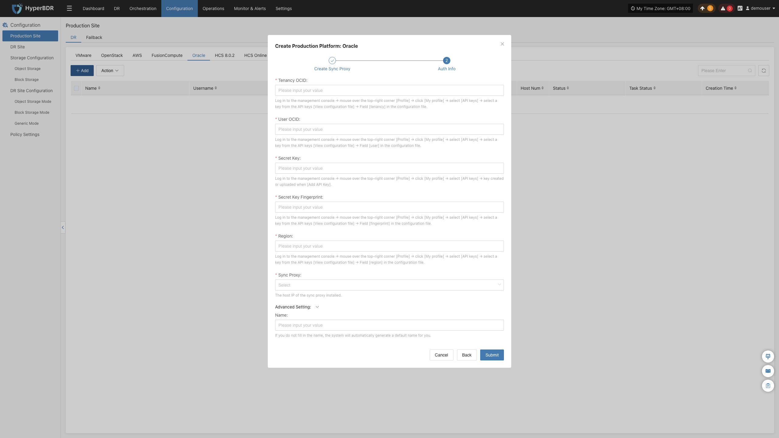 config-productionsite-dr-oracle-add-next
