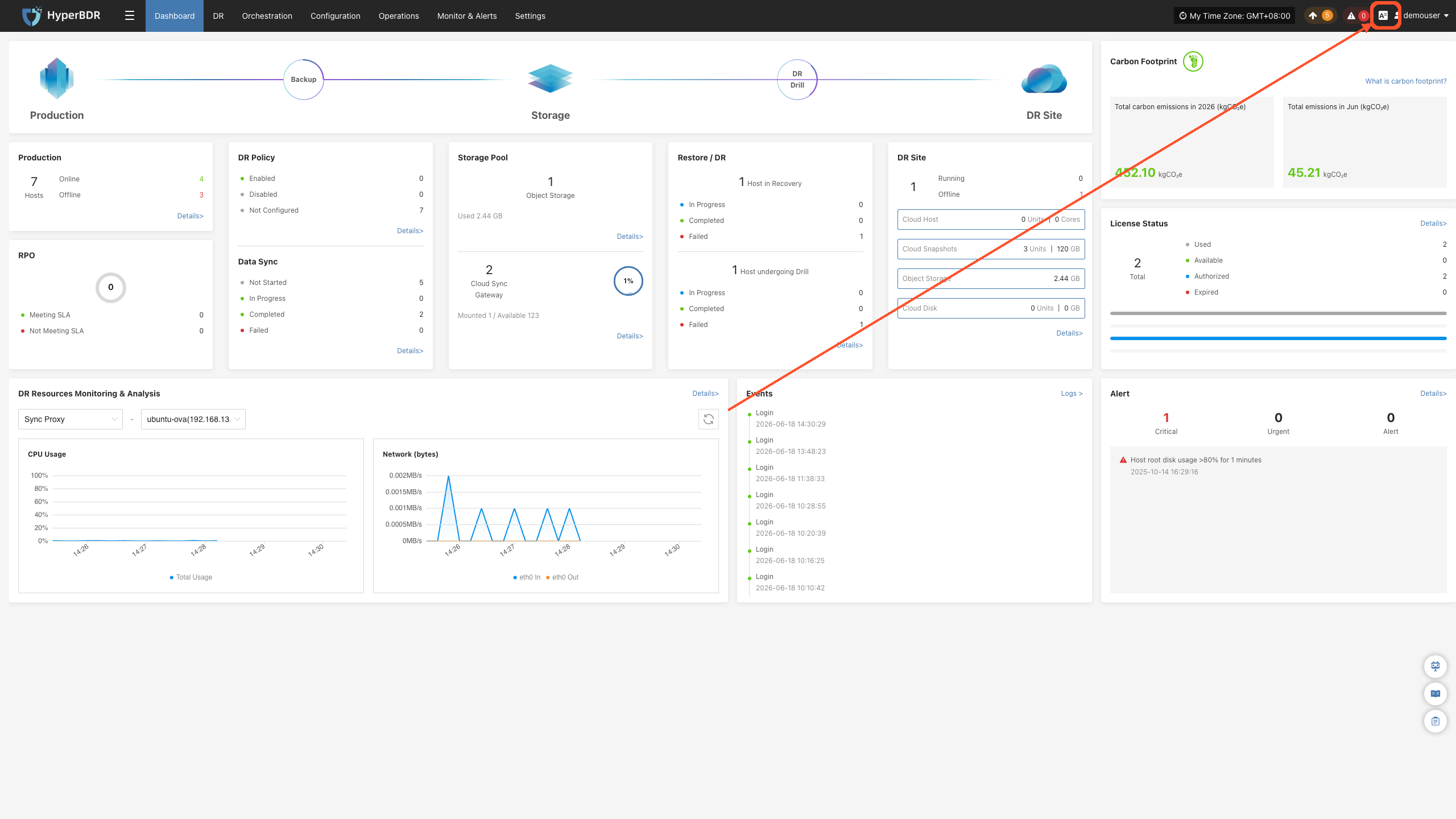 dashboard-language-entry